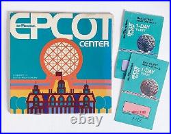 Walt Disney World EPCOT centre opening week tickets memorabilia Oct 30 1982 Walt Disney World EPCOT centre opening week tickets memorabilia Oct 30 1982
