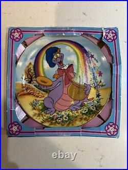 Walt Disney World Epcot Center Figment Souvenir Ceramic Plate with Original Box