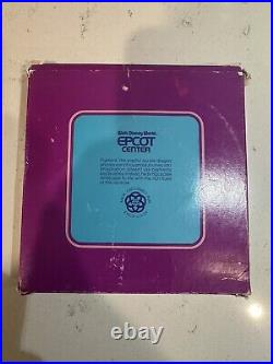 Walt Disney World Epcot Center Figment Souvenir Ceramic Plate with Original Box