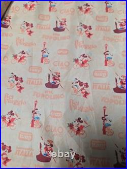 Walt Disney World Epcot Center Jacket Medium Sample Tagged Italy Satin Lined