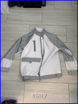 Walt Disney World Epcot Reflective Grey White Spaceship Earth Jacket Size L