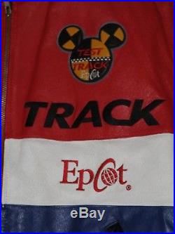 Walt Disney World Epcot Test Track Leather Jacket, Men's Medium