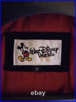 Walt Disney World Epcot Varsity Jacket Suede Leather Year 2000 Small VGC