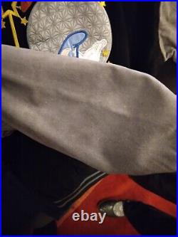 Walt Disney World Epcot Varsity Jacket Suede Leather Year 2000 Small VGC