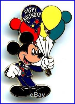 Walt Disney World Extremely Rare VIP Tour Guide Mickey Happy Birthday Pin