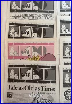 Walt Disney World Eyes & Ears cast member exclusive LOT OF 18. All 1993