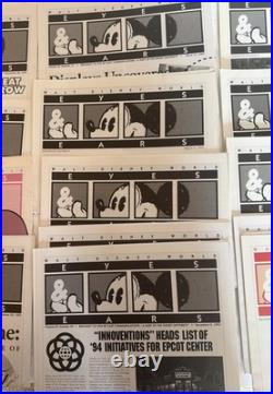Walt Disney World Eyes & Ears cast member exclusive LOT OF 18. All 1993