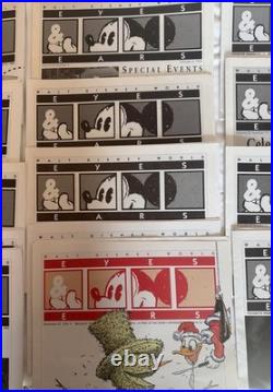 Walt Disney World Eyes & Ears cast member exclusive LOT OF 18. All 1993