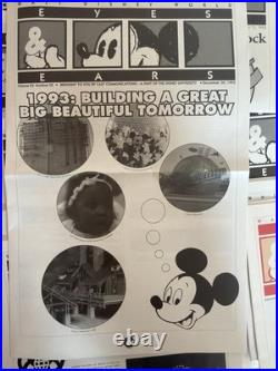 Walt Disney World Eyes & Ears cast member exclusive LOT OF 18. All 1993