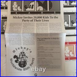 Walt Disney World Eyes & Ears cast member exclusive LOT OF 18. All 1993