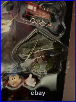 Walt Disney World FOUR PARKS ONE WORLD Storybook Ornaments Set Of 8 RARE