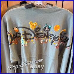 Walt Disney World Fall Park Attractions Castle Snacks Hatbox Spirit Jersey M