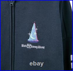 Walt Disney World Fantasia Sorcerer Mickey Mouse Zip Front Hoodie Size XL NEW