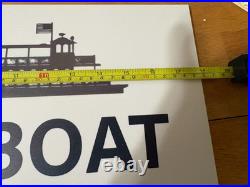 Walt Disney World Ferryboat To Car and Bus Parking Park Used Sign Prop