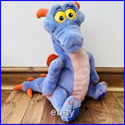 Walt Disney World Figment Purple Dragon LARGE Hand Puppet Full Body Plush Teddy