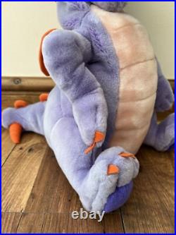 Walt Disney World Figment Purple Dragon LARGE Hand Puppet Full Body Plush Teddy