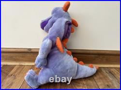 Walt Disney World Figment Purple Dragon LARGE Hand Puppet Full Body Plush Teddy