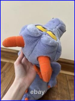 Walt Disney World Figment Purple Dragon LARGE Hand Puppet Full Body Plush Teddy