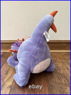 Walt Disney World Figment Purple Dragon LARGE Hand Puppet Full Body Plush Teddy
