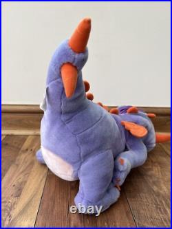 Walt Disney World Figment Purple Dragon LARGE Hand Puppet Full Body Plush Teddy