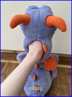 Walt Disney World Figment Purple Dragon LARGE Hand Puppet Full Body Plush Teddy