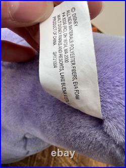 Walt Disney World Figment Purple Dragon LARGE Hand Puppet Full Body Plush Teddy