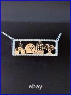 Walt Disney World Four Parks Icon Necklace by Rebecca Hook
