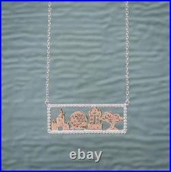 Walt Disney World Four Parks Icon Necklace by Rebecca Hook