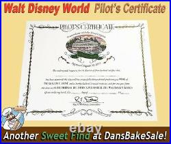 Walt Disney World Frontierland Unissued Pilot's Certificate Richard Irvine RARE