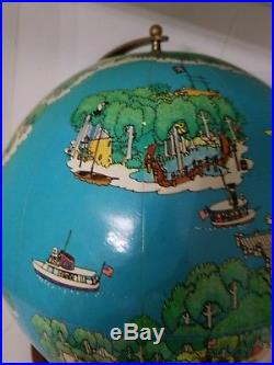 Walt Disney World Globe 1975 15 Vintage Cinderella's Castle and other RARE