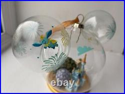 Walt Disney World Globe Glass 4 Parks in 1 Cinderella Castle Christmas Ornament