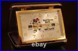 Walt Disney World Golf Classic Travel Clock 1973 Mickey Mouse Elgin PGA Tour