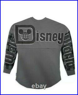 Walt Disney World Gray Plaid Sleeve Mickey Spirit Jersey Adults XXL 2XL