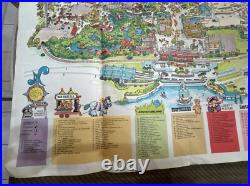 Walt Disney World Guide Map Vintage Magic Kingdom 1979 Large 31x38 Poster