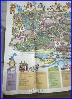 Walt Disney World Guide Map Vintage Magic Kingdom 1979 Large 31x38 Poster