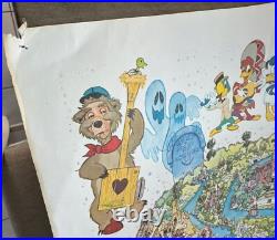 Walt Disney World Guide Map Vintage Magic Kingdom 1979 Large 31x38 Poster