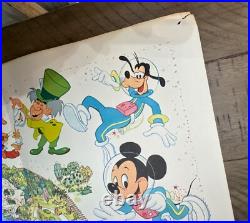 Walt Disney World Guide Map Vintage Magic Kingdom 1979 Large 31x38 Poster