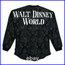 Walt Disney World Haunted Mansion Glow in the Dark Wallpaper Spirit Jersey Small