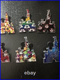 Walt Disney World Hidden Disney Mickey Castle Set Chaser 6 Pins 2025 Wave B WDW