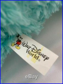 Walt Disney World Hidden Mickey Pre-Duffy Bear 16 Plush Aqua Mint Green RARE
