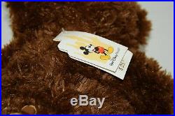 Walt Disney World Hidden Mickey Pre-Duffy Bear 16 Plush Dark Brown Storybook