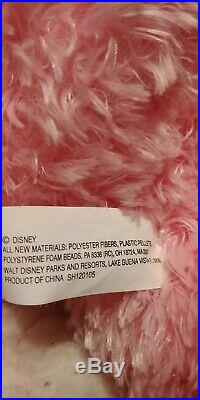 Walt Disney World Hidden Mickey VERY RARE Pre Duffy Pink Plush Bear. Excellent