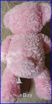 Walt Disney World Hidden Mickey VERY RARE Pre Duffy Pink Plush Bear. Excellent