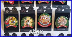 Walt Disney World Holiday 2000 12 Days of Christmas Complete Limited Pin Set