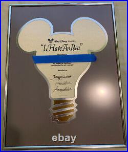 Walt Disney World I Have an Idea Award