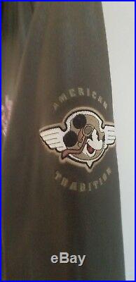 Walt Disney World Leather Bomber Jacket XL unisex, MINT, NEW