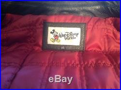 Walt Disney World Leather Jacket XXL Happiest Celebration On Earth 2XL Withpatches