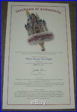 Walt Disney World Lithograph 20 Year Anniversary Cast Member LE Signed Dee DeLoy