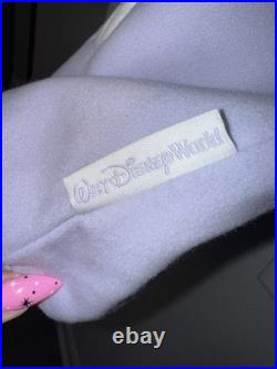 Walt Disney World Logo Varsity Jacket Women Lavender Stoney Clover Medium New