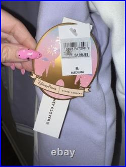 Walt Disney World Logo Varsity Jacket Women Lavender Stoney Clover Medium New